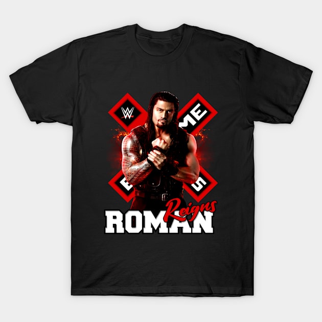 WWE - Reigus Roman T-Shirt by Purwoceng